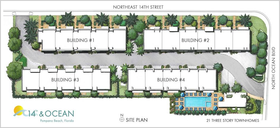 Photo of 14th & Ocean Townhouses in Pompano Beach, FL 33062