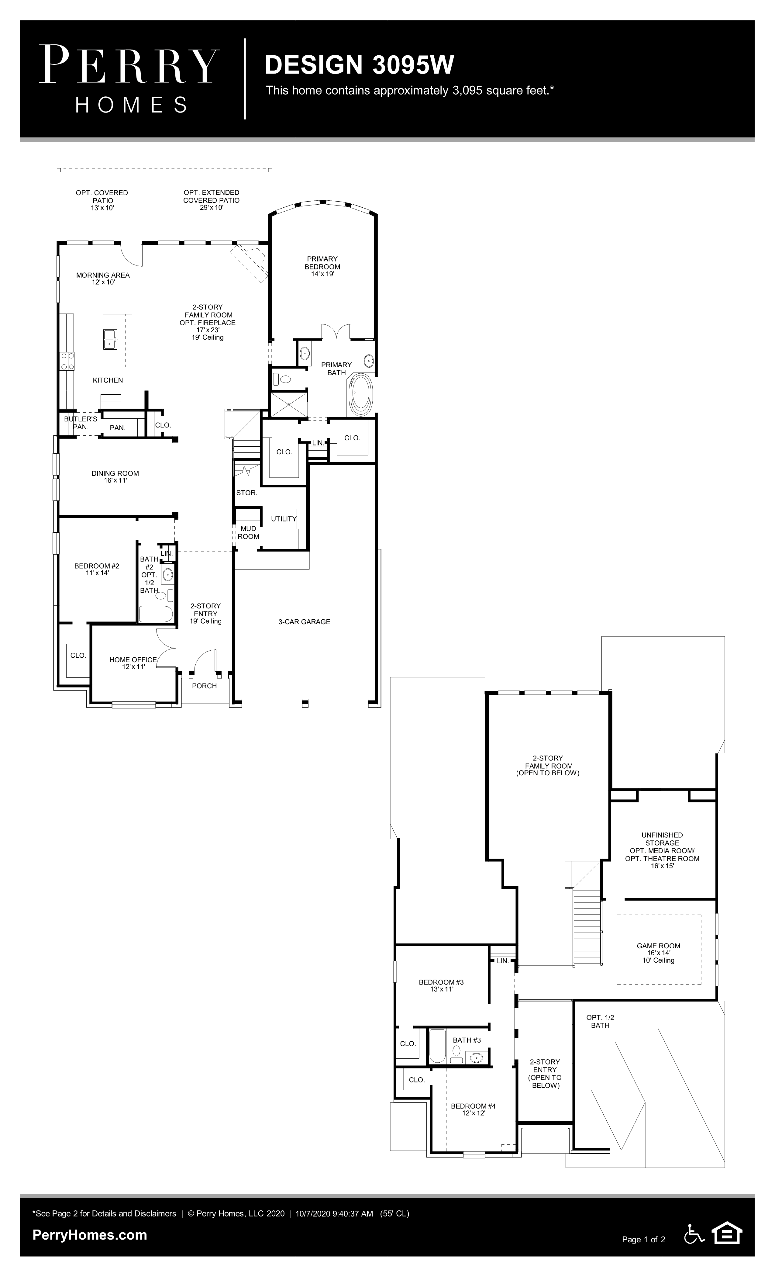 Perry Homes Bella Vista 55 3099w 1004630 San Antonio Tx New